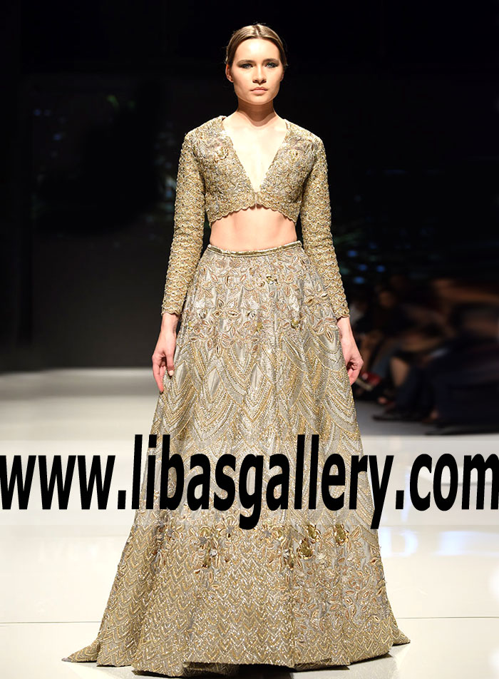Designer Burlywood Gray Mirage Bridal Wear