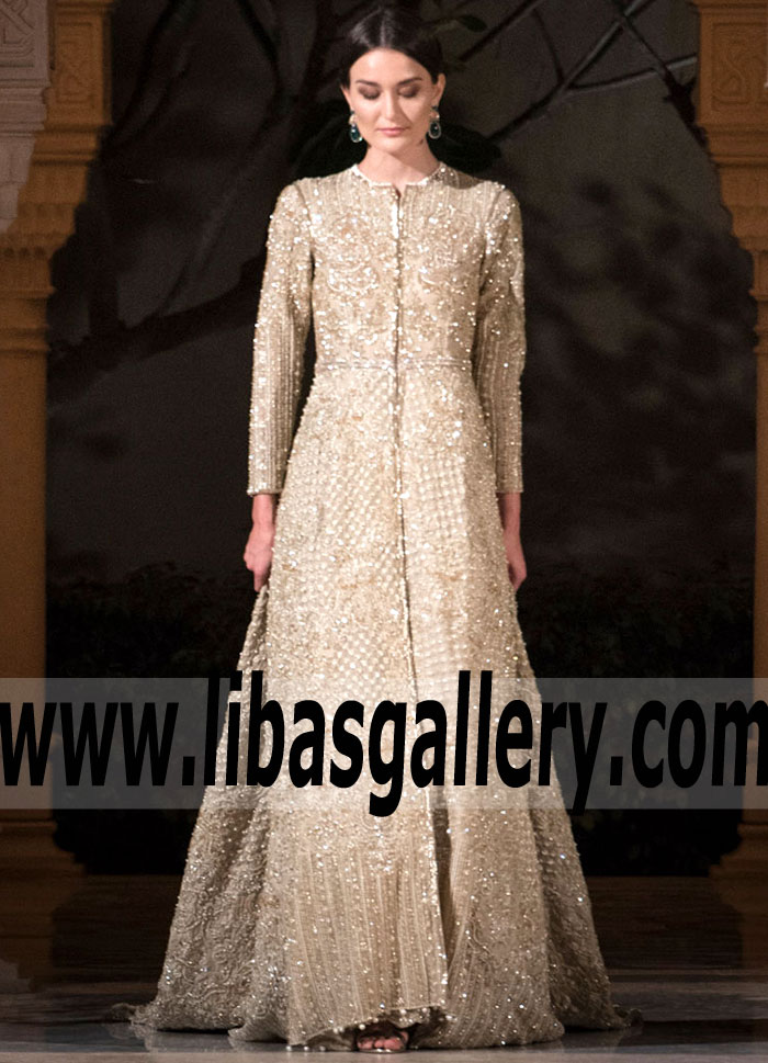 Awesome Pale Gold Mirage Bridal Gown