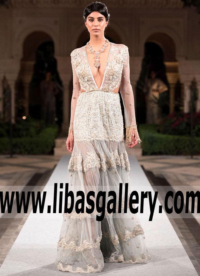 Majestic Ice Grey Mirage Bridal Wear