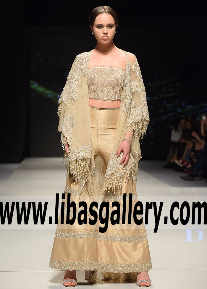 Unique Fawn Mirage Wedding Dress