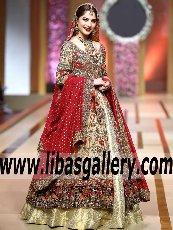 Annus Abrar Traditional Asian Bridal Wear Clothing - Designer Annus Abrar Bridal Wear Online Store Newcastle London UK