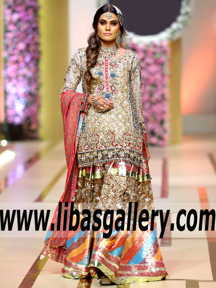 Annus Abrar Designer Bridal Dresses Wedding Lehenga Gharara Sharara Ras Al-Khaima UAE