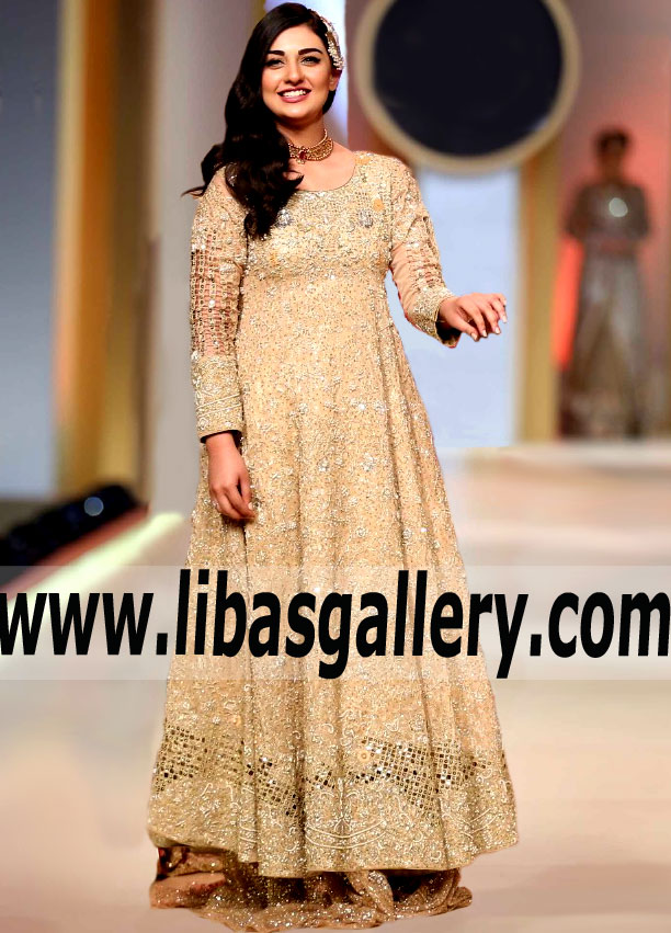 Gorgeous Bridal Anarkali Suits Kew Garden New York NY USA Pakistani Designer Rizwan Ahmed Anarkali Suits for Wedding Walima