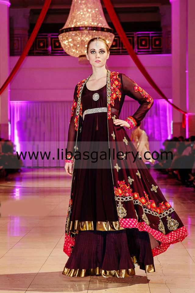 Dark Maroon Clarisse Anarkali