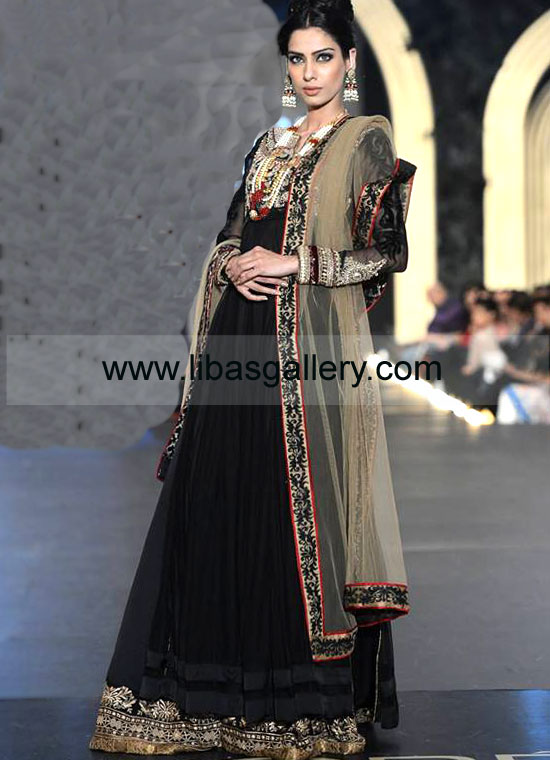 Black Rosella New Arrival Anarkali Dresses 2014