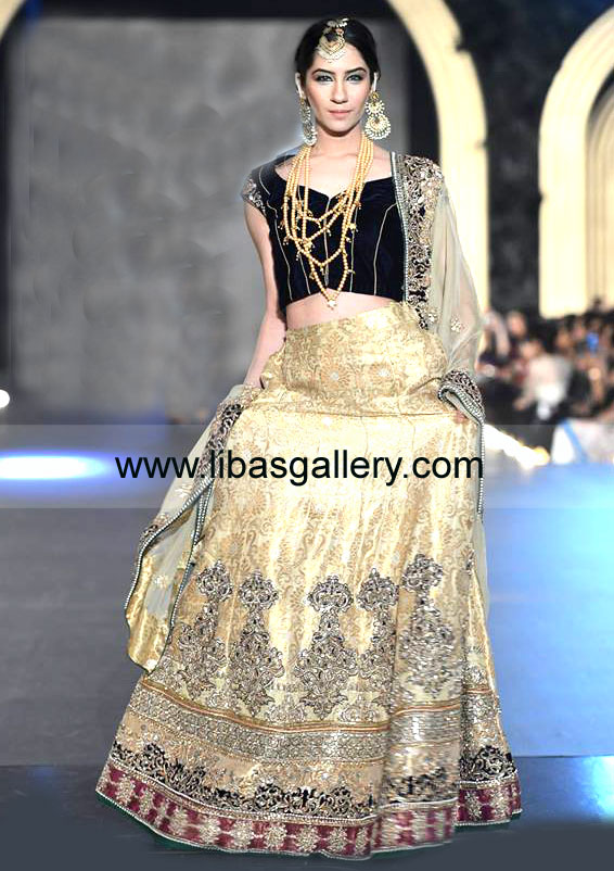 Black Gold Leticia Latest Bridal Dresses 2014