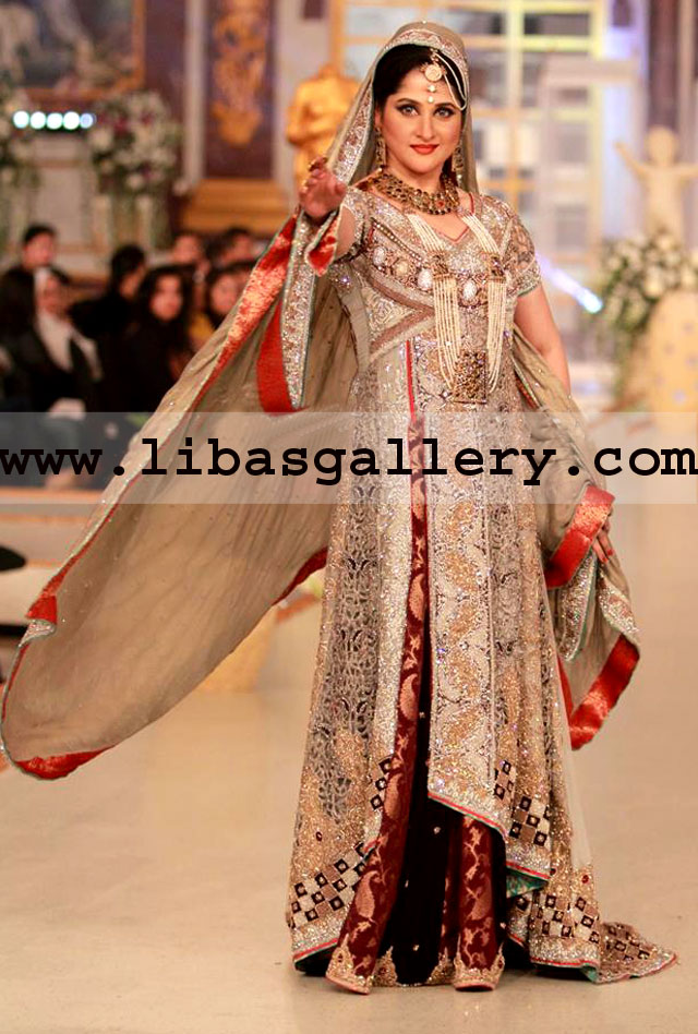 Shazia Kiyani Wedding Dresses 2014 Orlando Bridal Wear Anarkali Suits Bridal Lehenga Designer Sharara Party Wear Clothes Gharara Bridal Couture Week 2014 Austin Richardson TX