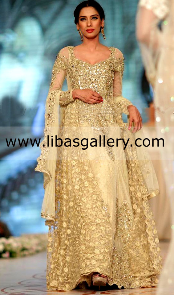 New Arrival Dress pakistani bridal gown hand embellished