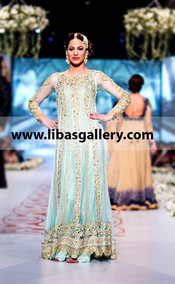 Women Fashion Clothing Top Asian Designer Asifa And Nabeel Dresses Collection Bridal Lehenga Wedding Lehnga Collection Designer Gharara At Pantene Bridal Couture Week 2014