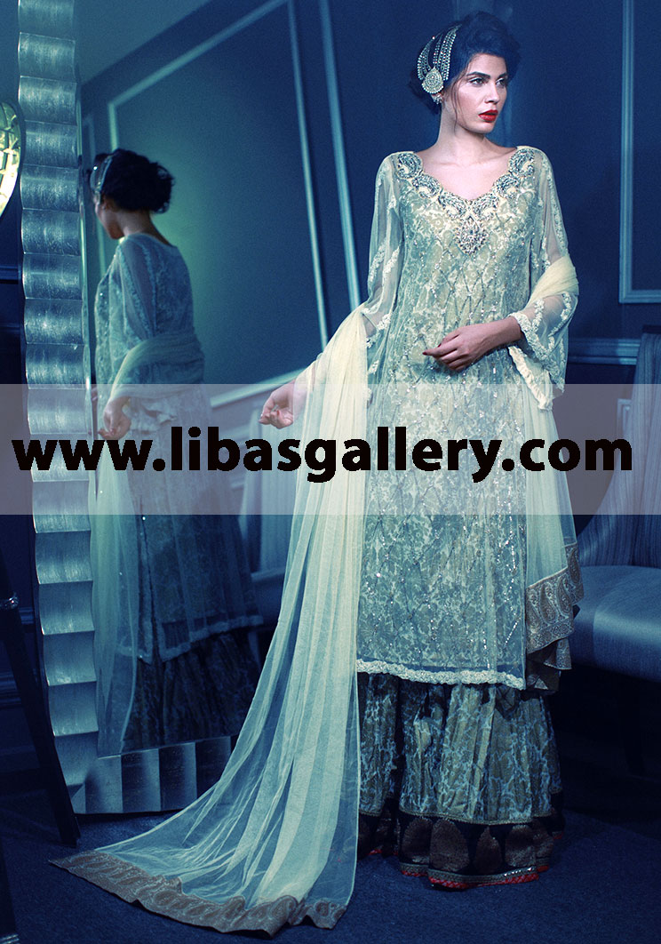 Tena Durrani Dazzling Wedding Outfit for Wedding and Special Occasions Designer Wedding Dresses Pakistan 2014, 2015 Tena Durrani Bridal Couture Week Collection New Arrivals in Australia