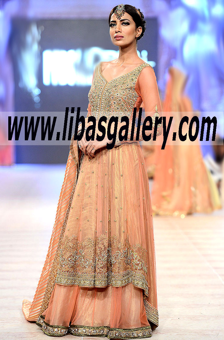 New Arrivals gorgeous Heavy Anarkali Dress for Wedding high-fashion appearance