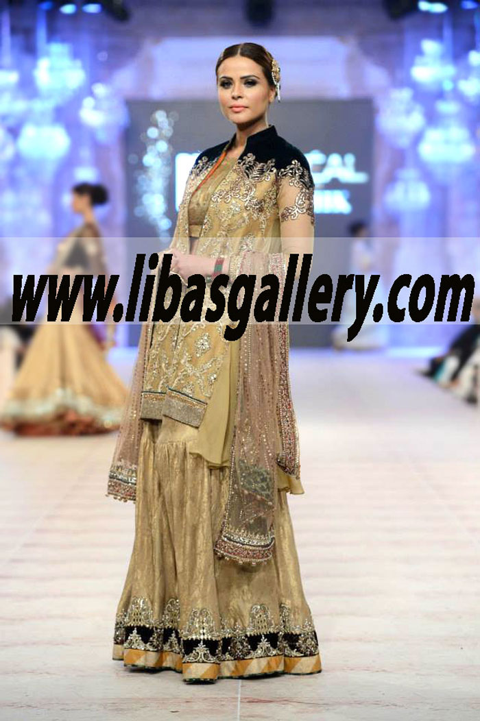 New Arrivals Gorgeous Bridal Wedding Gharara Outfit for traditional special day
