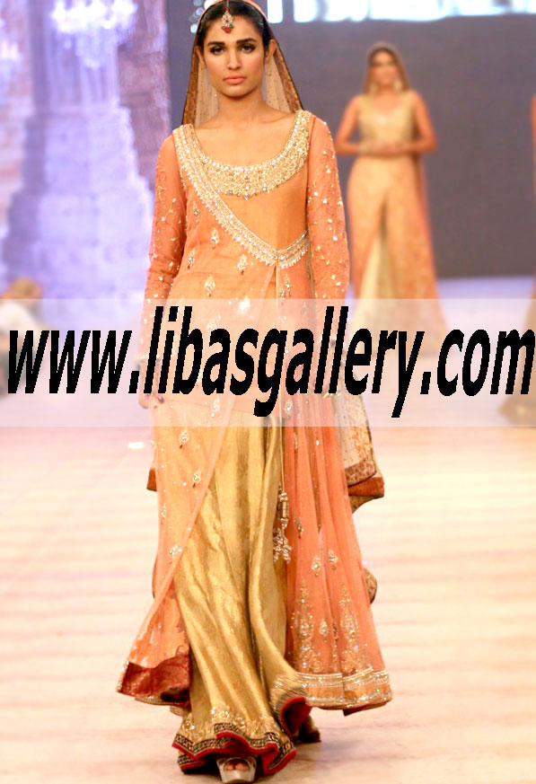 New Arrivals Bridal Angrakha dress with Latest Angrakha Style