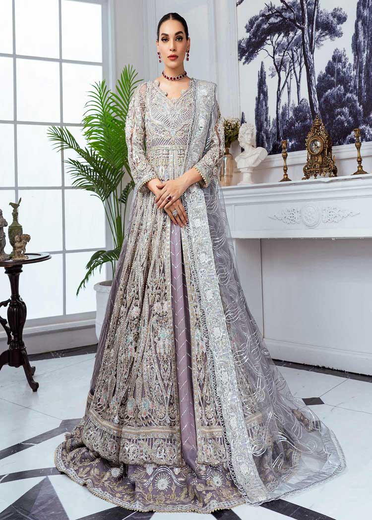 Amazing embroidered stella wedding gown organza with net embroidered dupatta