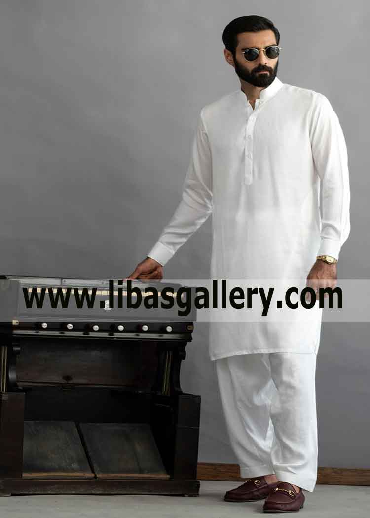 white kurta shalwar styles to enjoy summer season for common man available in custom size stitching worldwide delivery kuwait saudi arabia uae