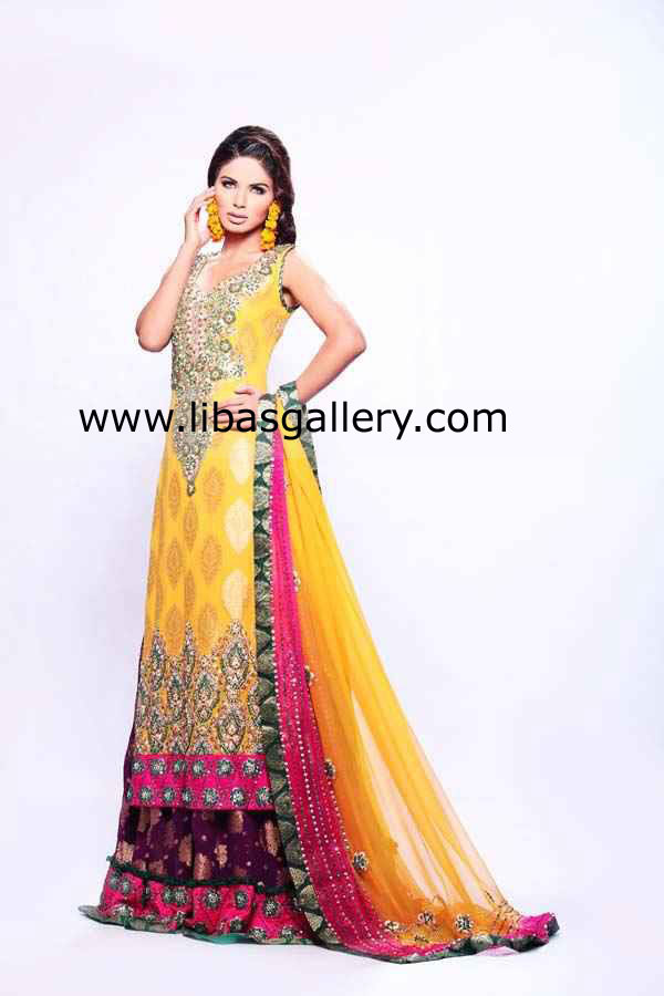 Golden Yellow Natchez Wedding Dress