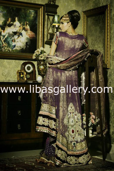 Dark Palatinate Purple Jufful Sharara