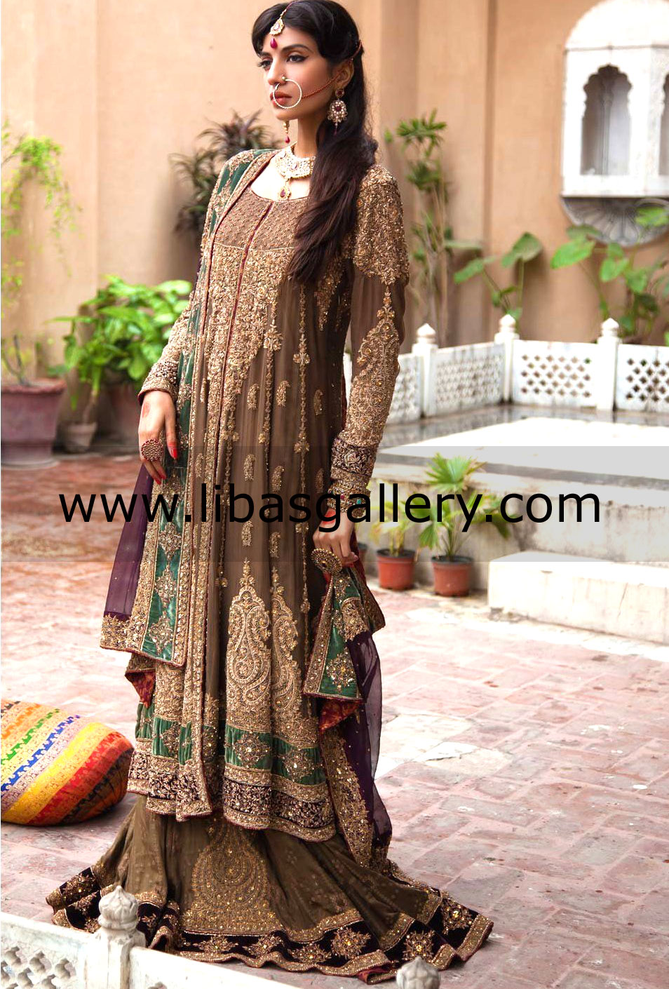 Dark Army Green Calypso Bridal Wear