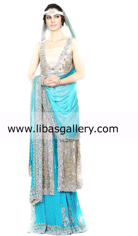 Light Ball Blue Azusa Bridal Wear