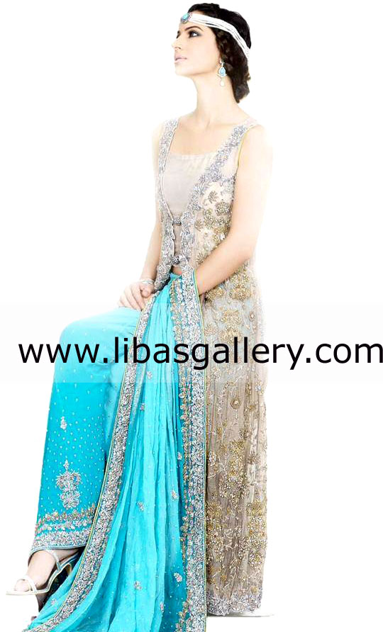 Light Ball Blue Azusa Bridal Wear