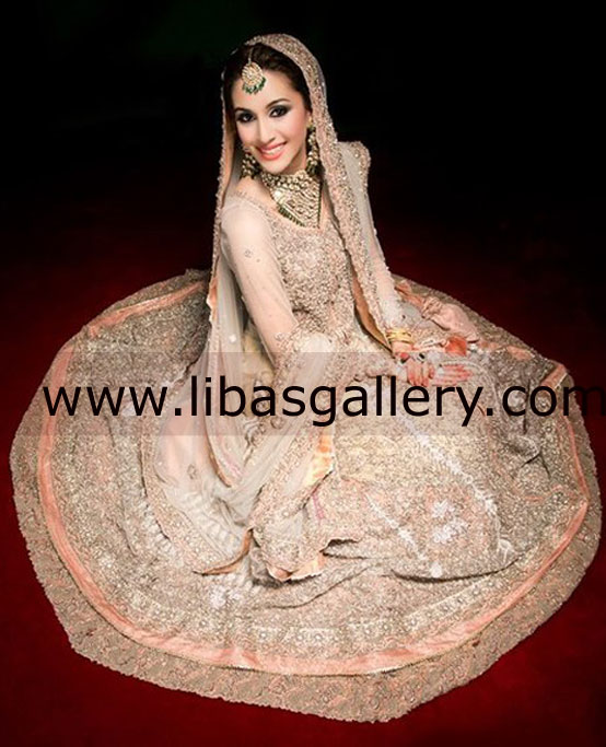 Peach Azzoro Bridal Wear