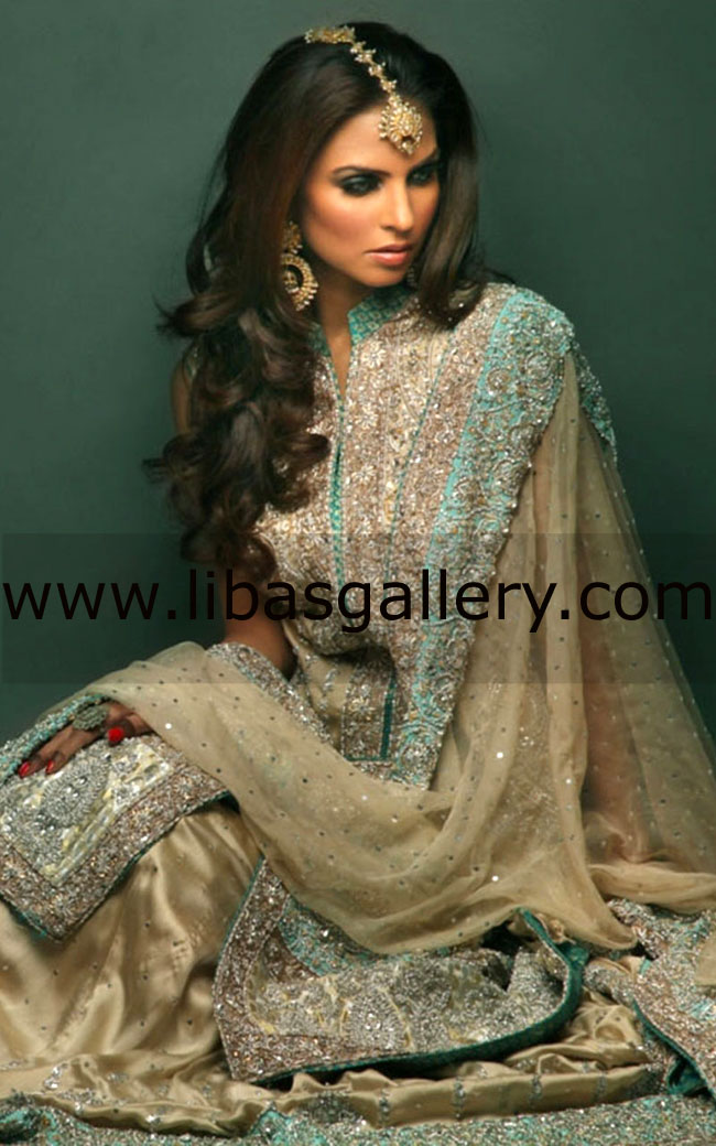 Beige Aviva Bridal Wear