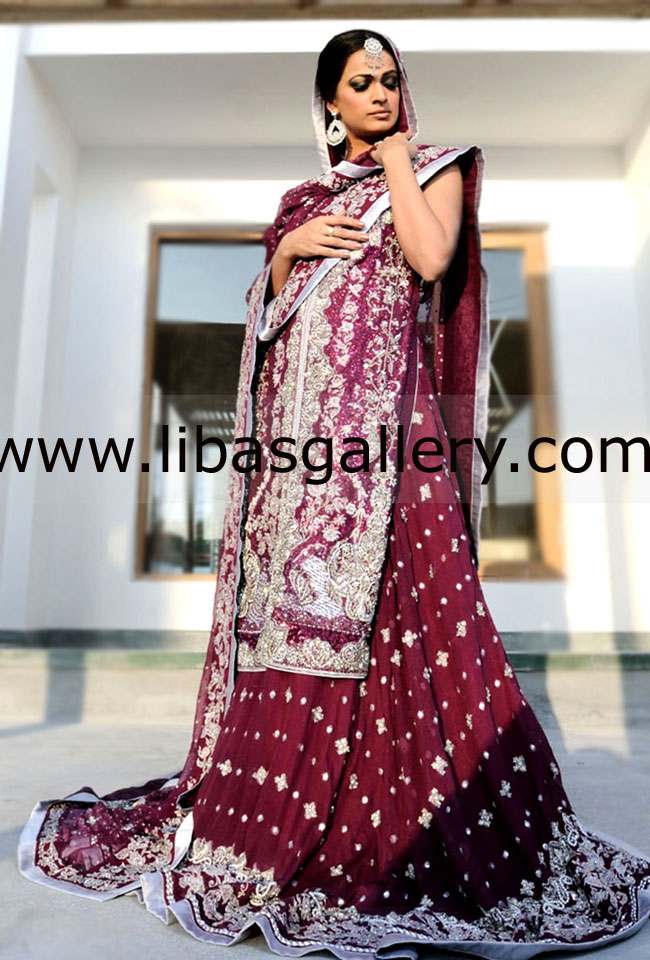 Burgundy Celeste Bridal Wear