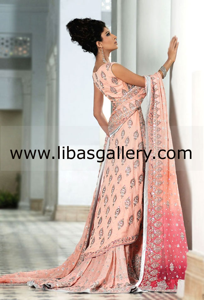 Peach Darena Bridal Wear