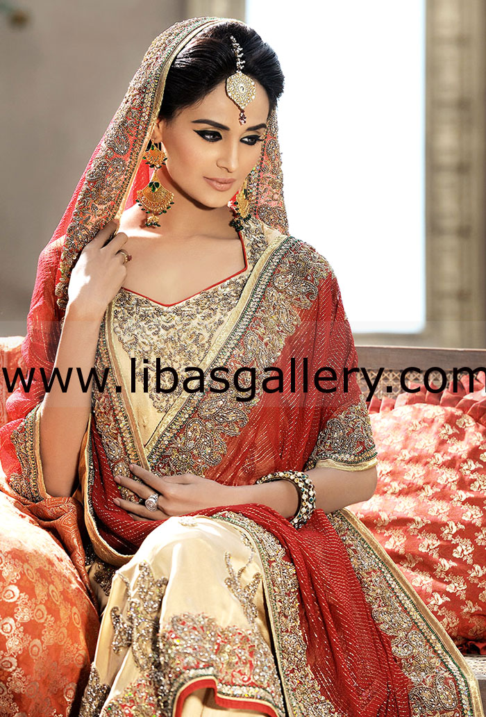 Peach Yellow Fresca Bridal Wear
