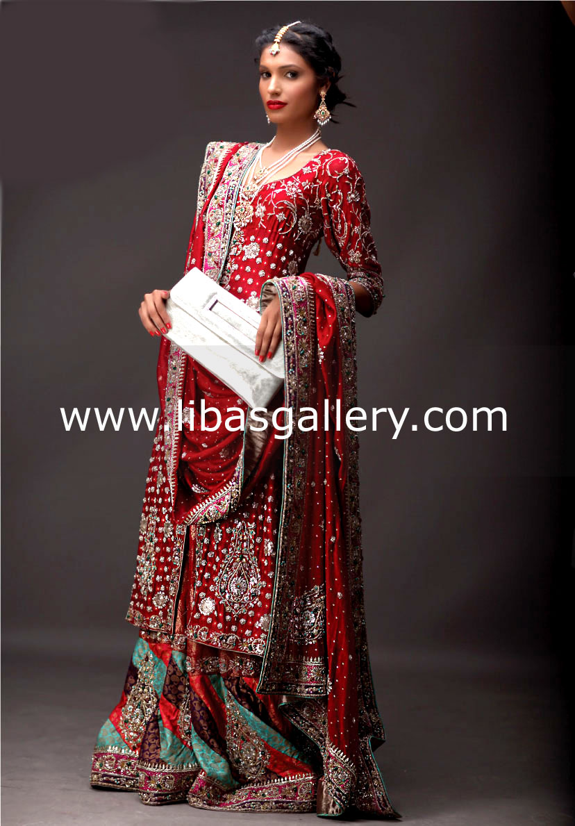 Brick Red Celeste Bridal Wear