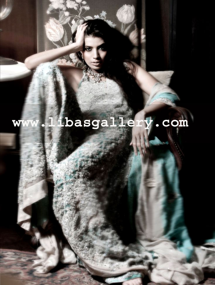 Ice Blue Effronte Bridal Wear