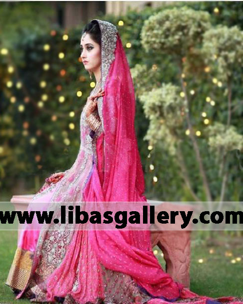 Cerise pink Manama Bridal Wear