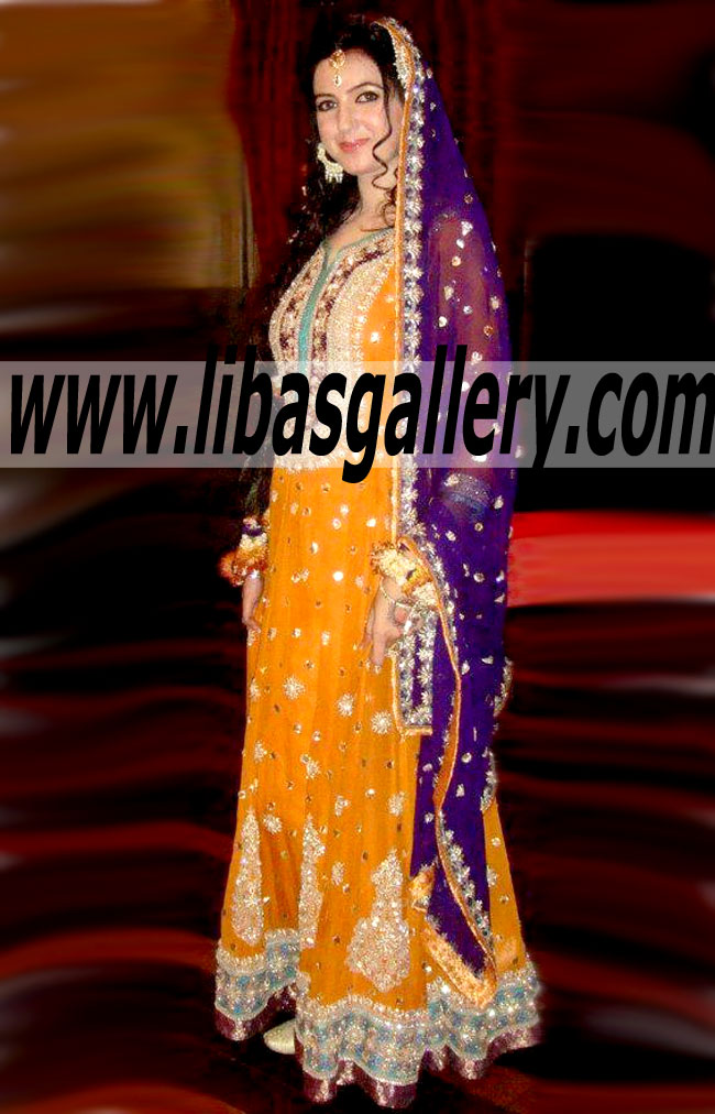 Orange Montova Bridal Wear