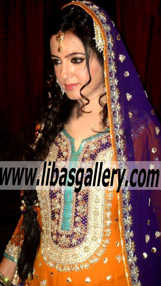 Orange Montova Bridal Wear