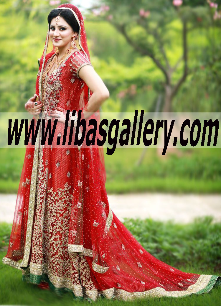 Bridal Wear By Designer Elan Anarkali Style Dress