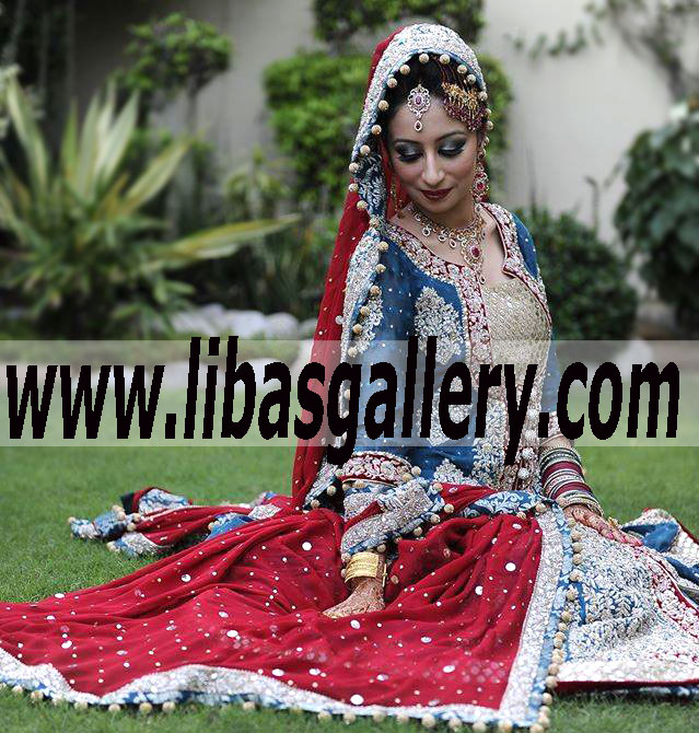 Bridal Wear By Zainab Chottani Bridal Sharara and Heavy Dupatta