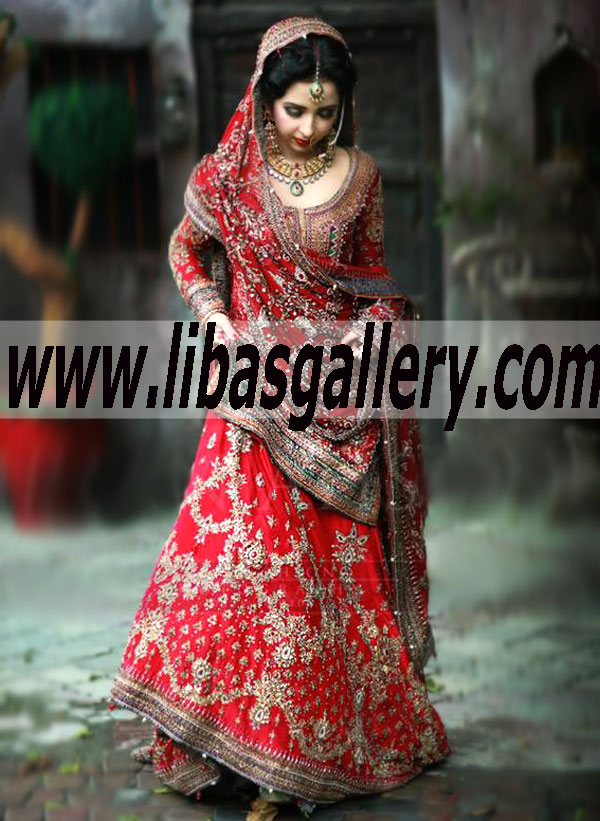 Bridal Wear Classy and Attractive Bridal Lehenga Dress