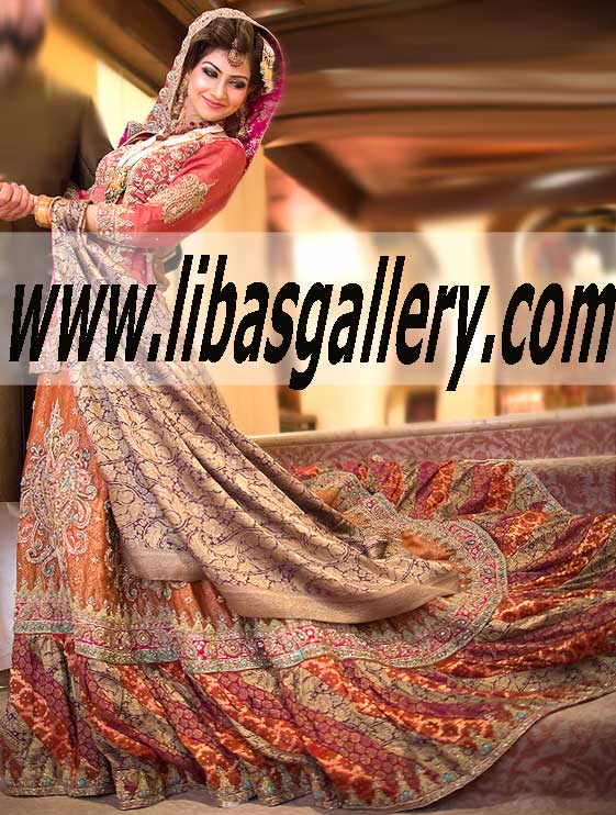 DAZZLING Bridal Wear with Banarasi Fershi Sharara