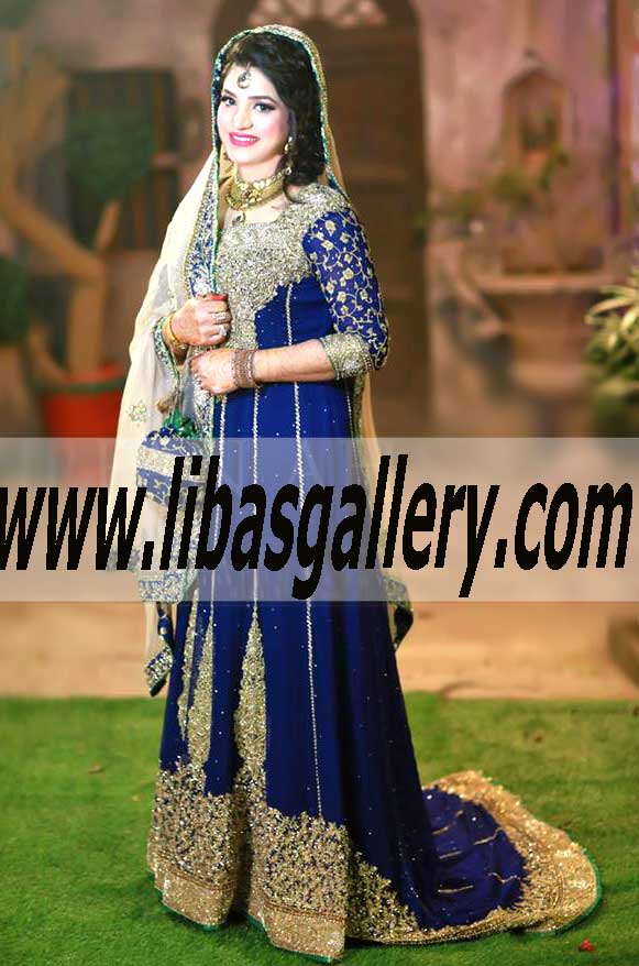 Victorious Heavy Embellished Anarkali Bridal Dress