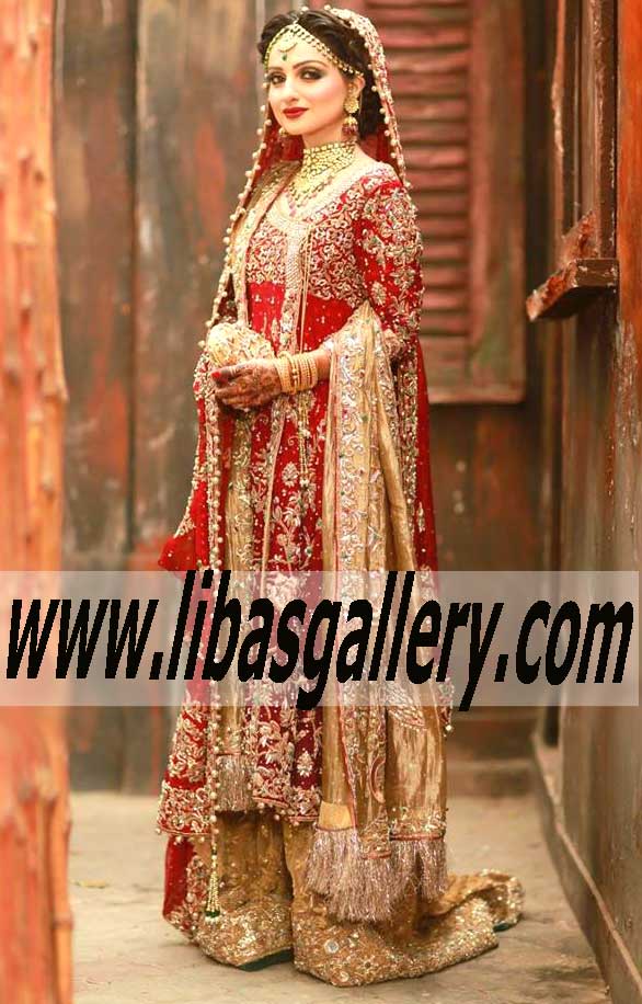 Extremely Stylish Designer Angrakha Outfit for Wedding Events