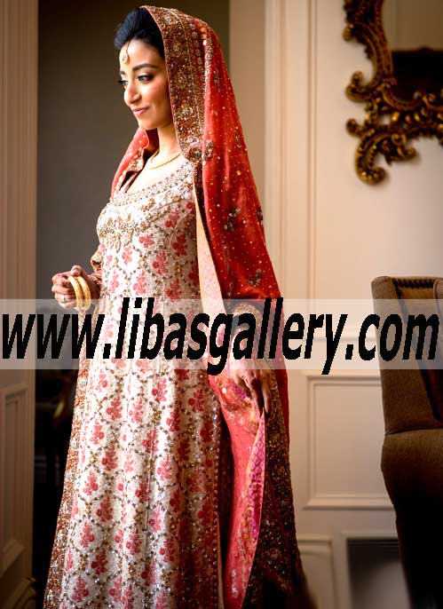 Grandiose Bunto Kazmi Bridal Dress with Attractive Lehenga for Wedding and Special Occasions