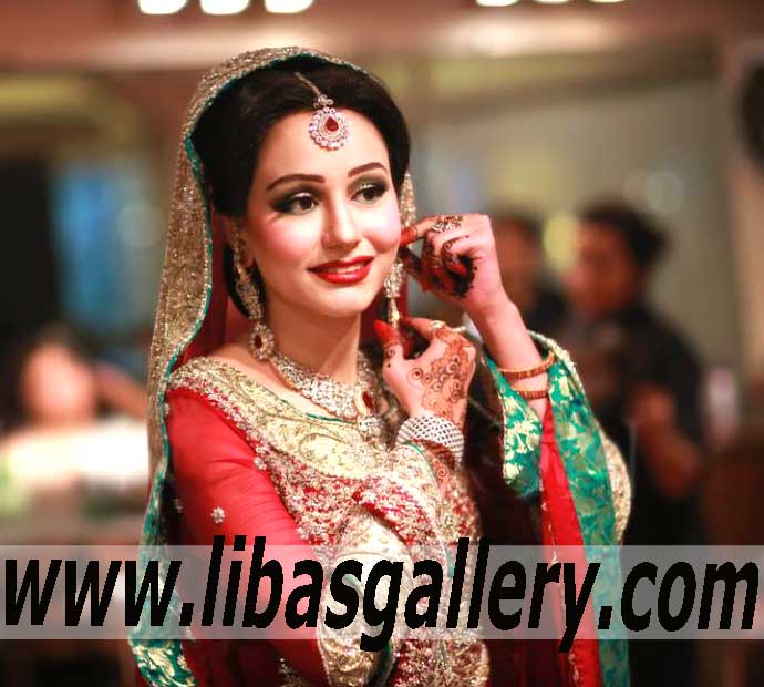Spectacular Bridal Sharara Dress For Asian Wedding