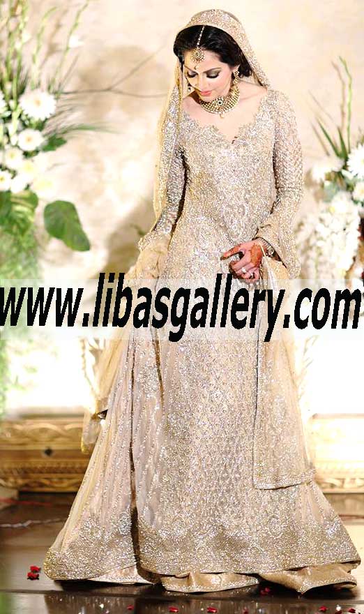 Amazing Dress with Lovely Lehenga for Reception and Valima