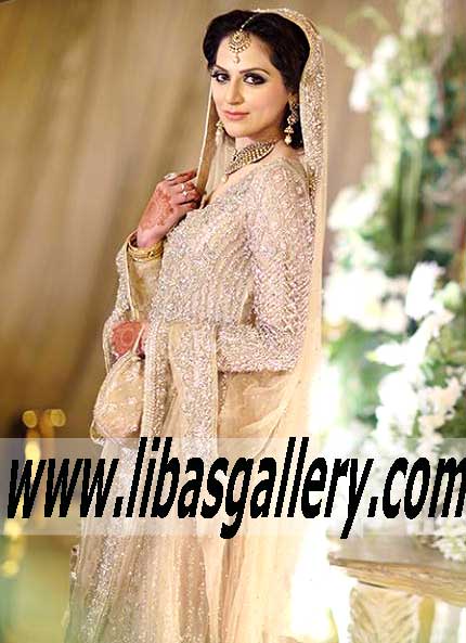 Amazing Dress with Lovely Lehenga for Reception and Valima