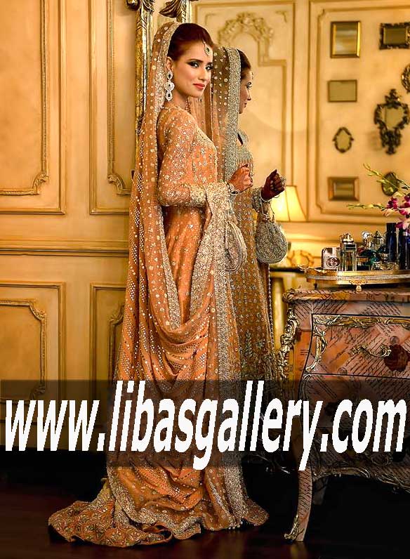 Bunto Kazmi Luxury Bridal Dresses Bunto Kazmi Beautiful Wedding Gowns With Fershi Lehenga Oak 