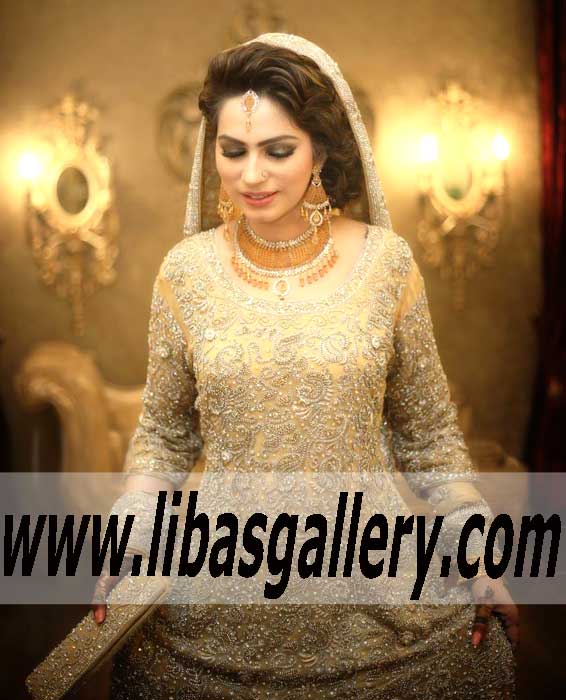 ENAMOURING Bridal Dress with Beatiful Embellishments