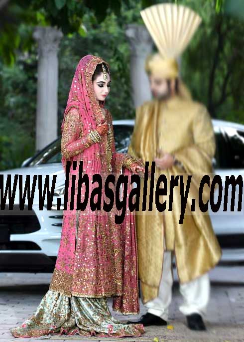 Lavishing Bunto kazmi Bridal Wear Lehenga Dress for Wedding and Special Occasions