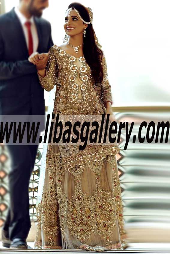 Splendid Bridal Sharara Dress for Wedding Functions