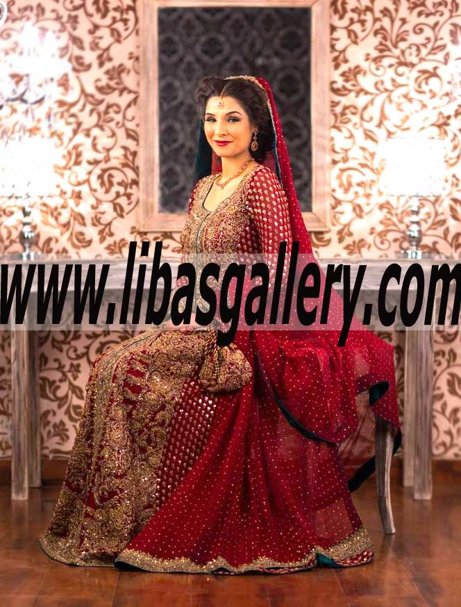 Gorgeous RED Bridal Dress for Wedding and Special Occasions