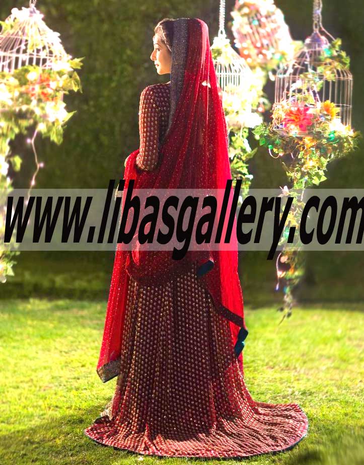 Gorgeous RED Bridal Dress for Wedding and Special Occasions